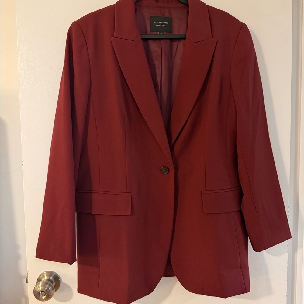 Banana Republic Factory Burgundy Blazer
